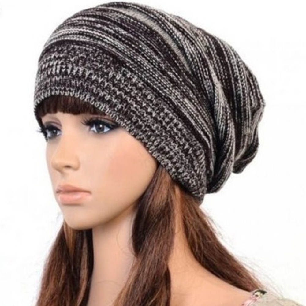 Women's Knit Baggy Beanie Beret Hat